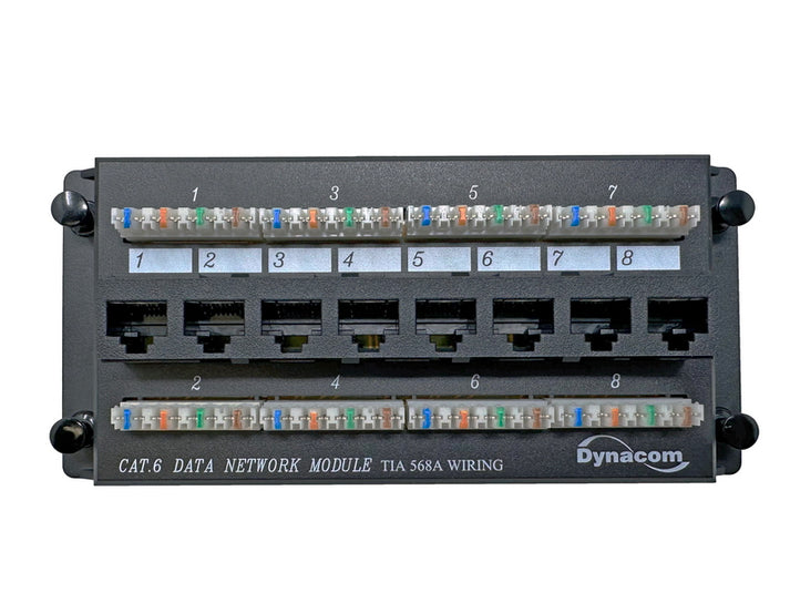 CAT6 Network 8-Port Data Module 110 Style IDC Terminals – Primus Cable