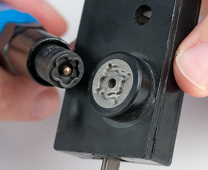 Star Key Can Wrench Kit, LC, LG, LB, & LS Patterns - Star key pattern close up - Primus Cable Tools