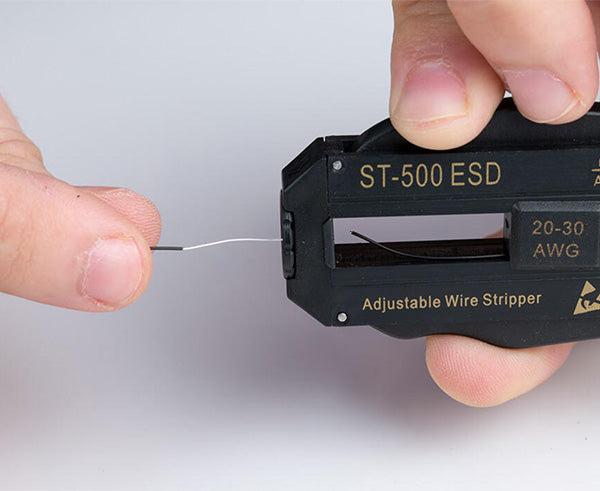 Adjustable Wire Stripper for 20-30 AWG Wire Demonstration 2
