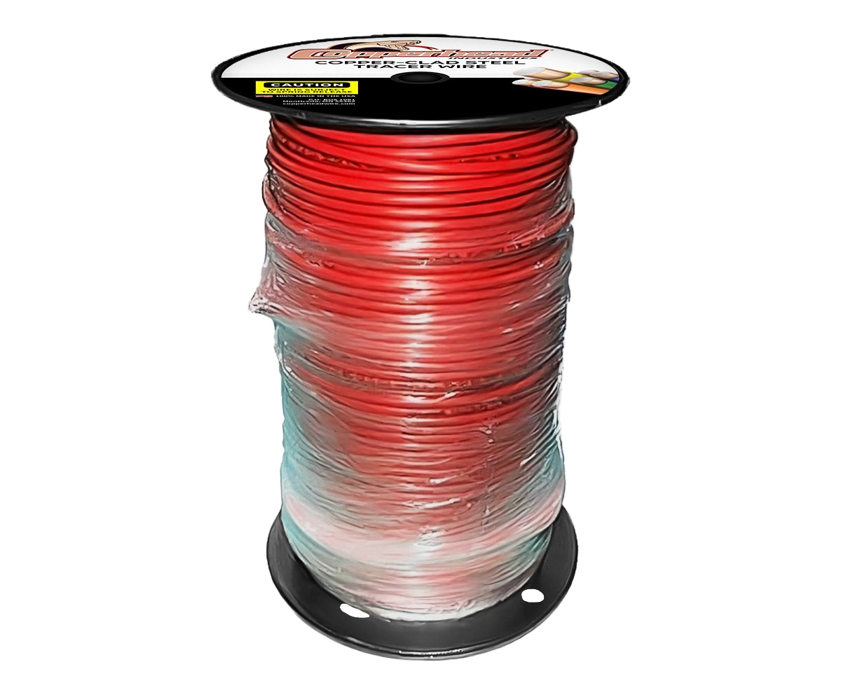 SoloShot™ Extra-High Strength Copper Clad Steel Tracer Wire, Directional Drill, 12AWG, 45mm Insulation - 500'/1000'/2500' - Various Colors