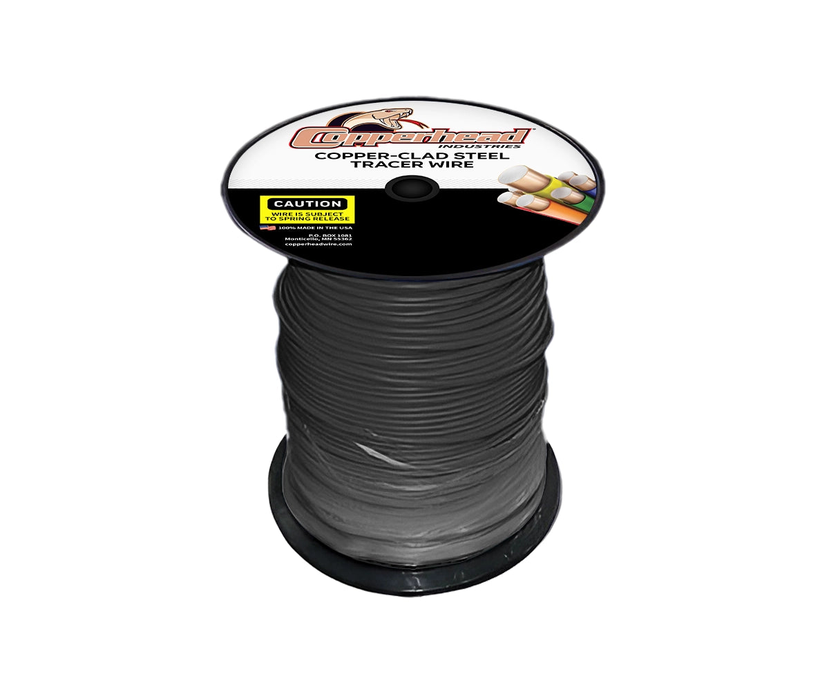 SuperFlex™ Copper Clad Steel Tracer Wire, Open Cut, 14AWG, 30/45mm Insulation - 500'/1000'/2500' - Various Colors