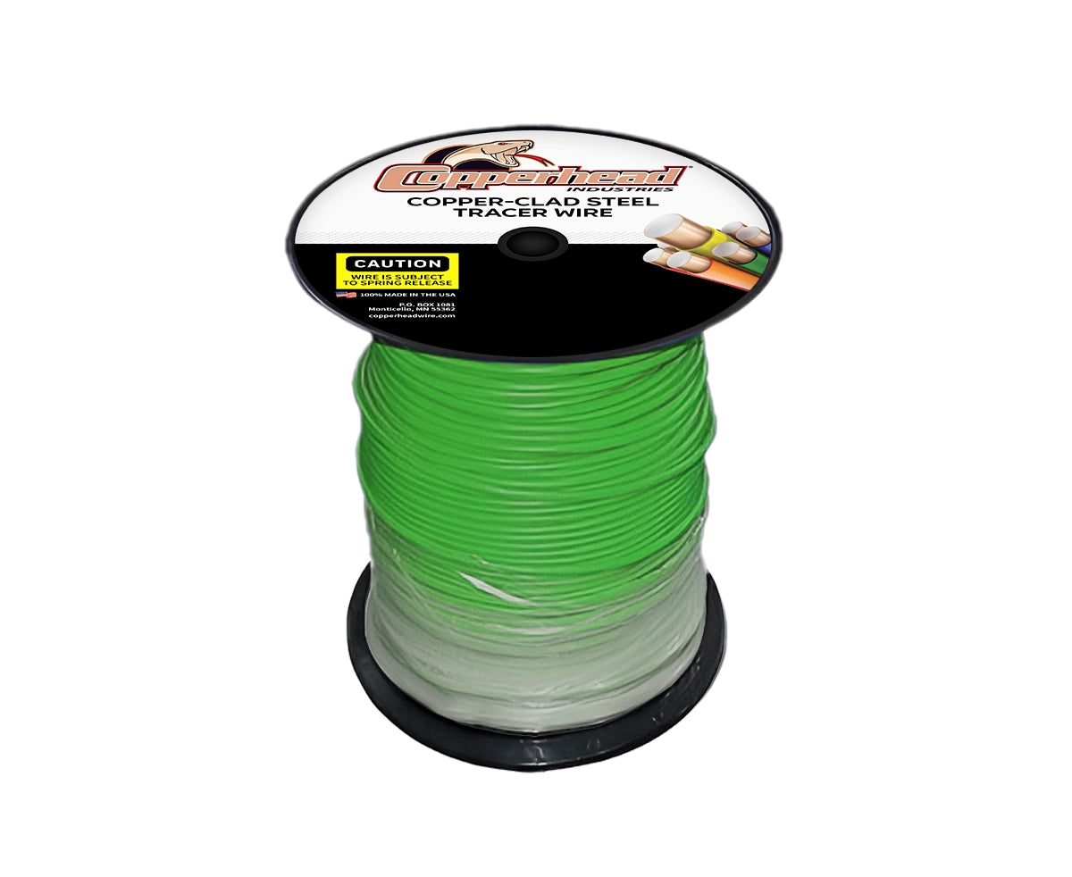 SuperFlex™ Copper Clad Steel Tracer Wire, Open Cut, 14AWG, 30/45mm Insulation - 500'/1000'/2500' - Various Colors