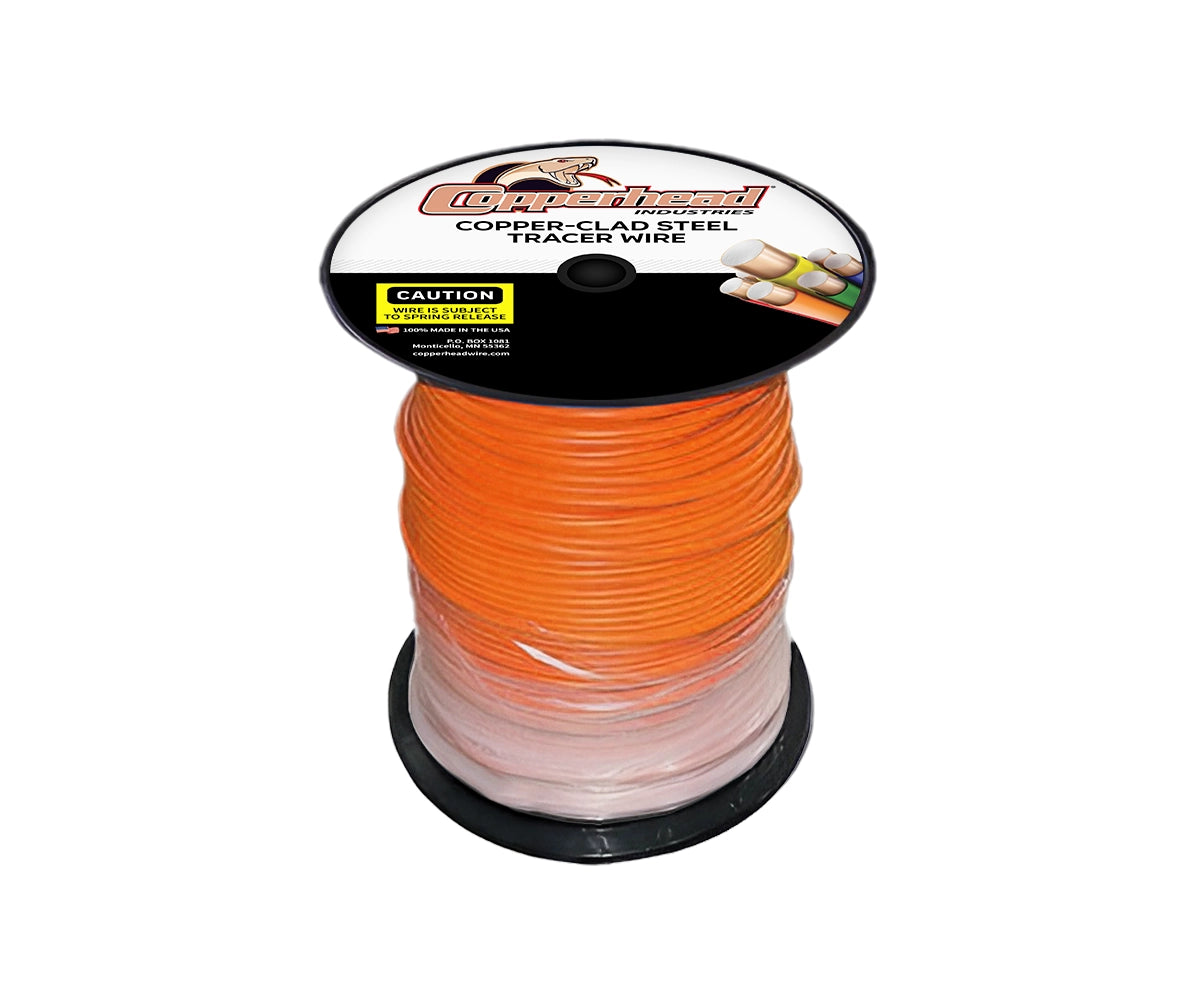 SuperFlex™ Copper Clad Steel Tracer Wire, Open Cut, 14AWG, 30/45mm Insulation - 500'/1000'/2500' - Various Colors