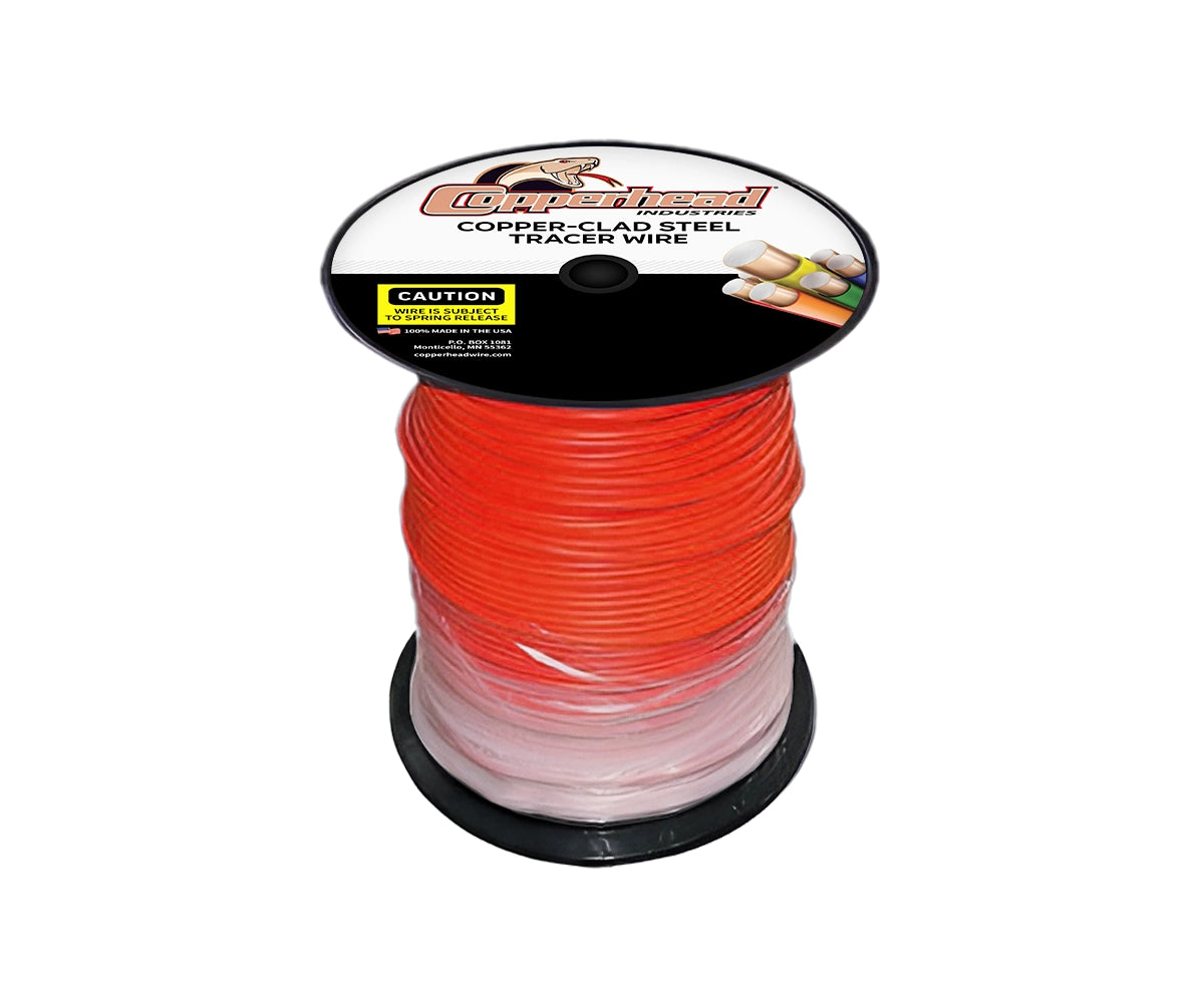 SuperFlex™ Copper Clad Steel Tracer Wire, Open Cut, 14AWG, 30/45mm Insulation - 500'/1000'/2500' - Various Colors