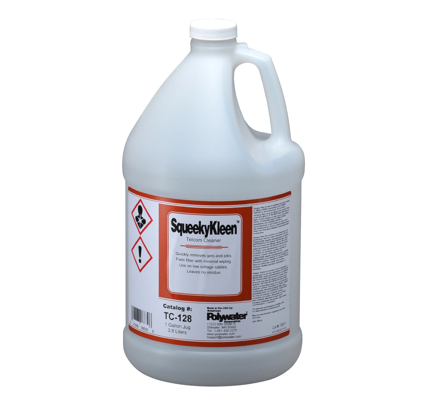 Polywater® SqueekyKleen™ Gel Filled Cleaner, SPLICE PREPARATION CLEANERS