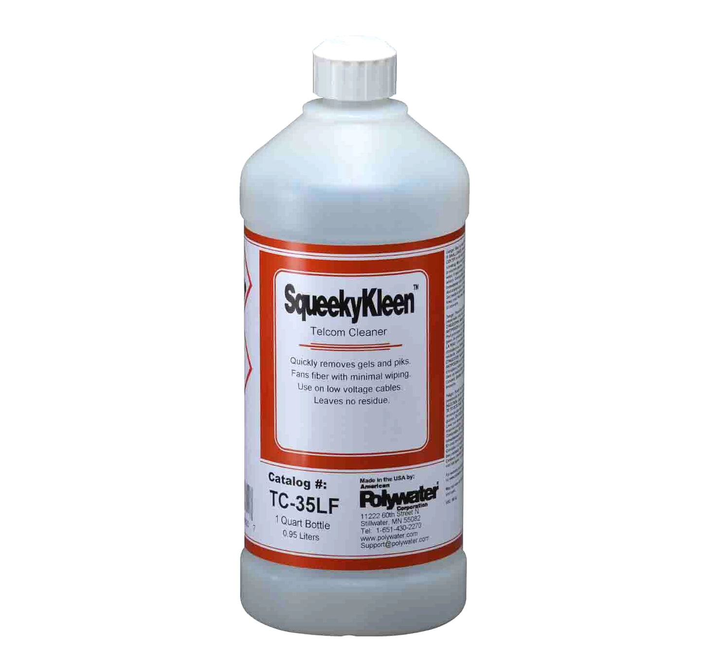 Polywater® SqueekyKleen™ Gel Filled Cleaner, SPLICE PREPARATION CLEANERS