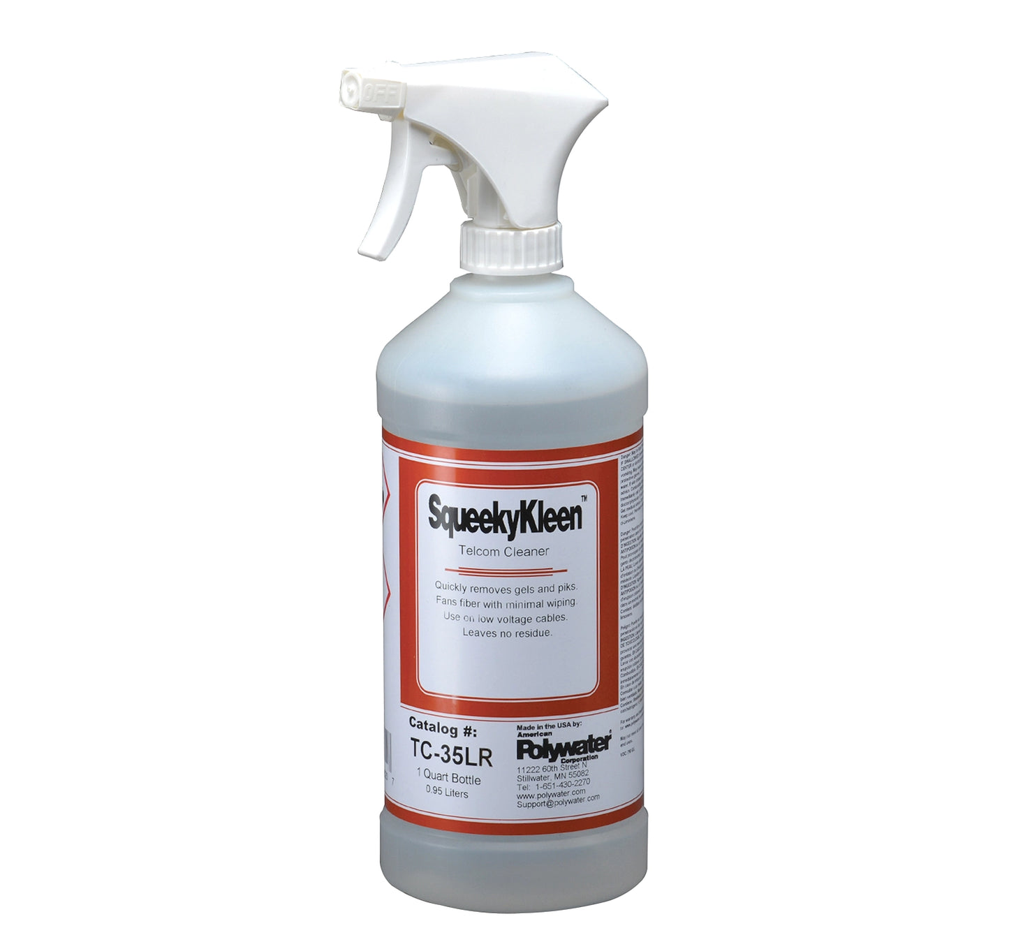 Polywater® SqueekyKleen™ Gel Filled Cleaner, SPLICE PREPARATION CLEANERS