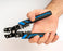 Hand Holding Electric Blue Lug and Terminal Crimper - Primus Cable