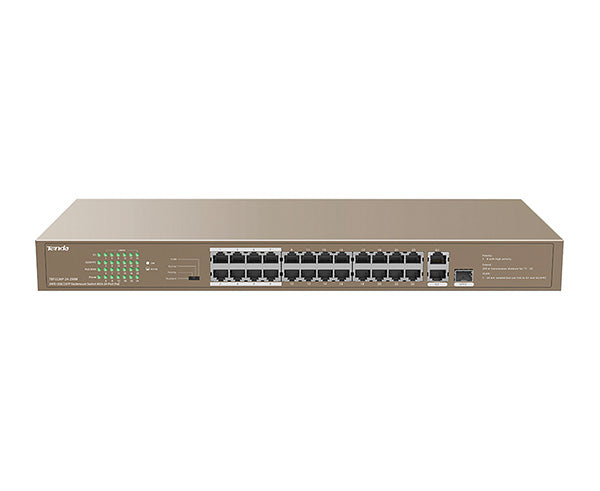24FE+2GE/1SFP Rackmount Switch With 24-Port PoE