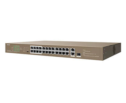 24FE+2GE/1SFP Rackmount Switch With 24-Port PoE