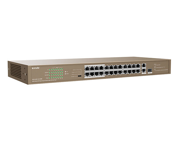 24FE+2GE/1SFP Rackmount Switch With 24-Port PoE