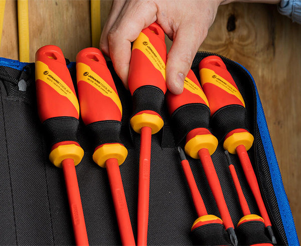 11 Piece Insulated Tool Kit - Screwdrivers in case - Primus Cable