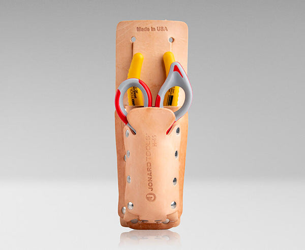 Demonstration of Fiber Stripper & Kevlar® Shears in Leather Pouch