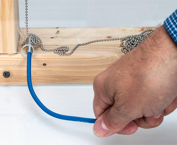 16 Piece Security & Alarm Tool Kit+ - Ball chain in use - Primus Cable