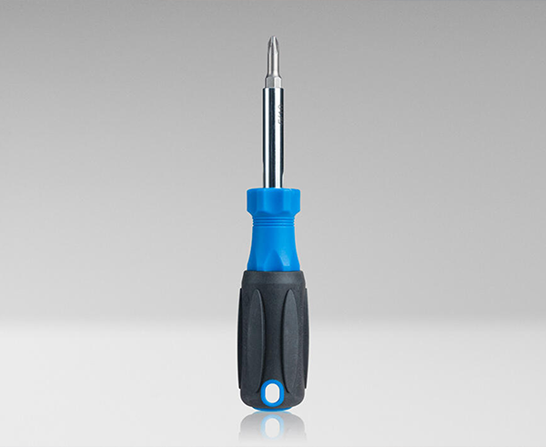 6-in-1 Multi-Bit Screwdriver - Black and Blue - Primus Cable