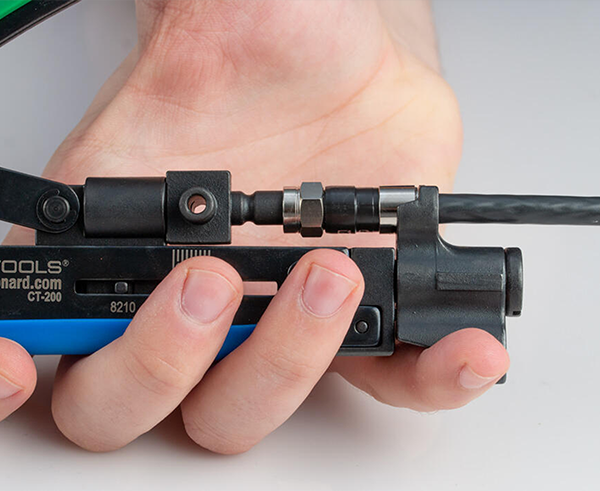 Universal Compression Tool - Hand held close up - Primus Cable Tool Kits