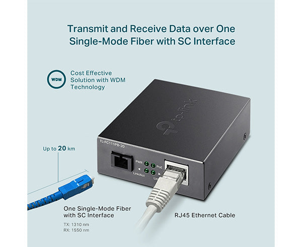 10/100Mbps WDM Media Converter with 1-Port PoE