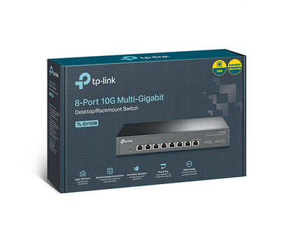 8-Port 10G Desktop/Rackmount Switch