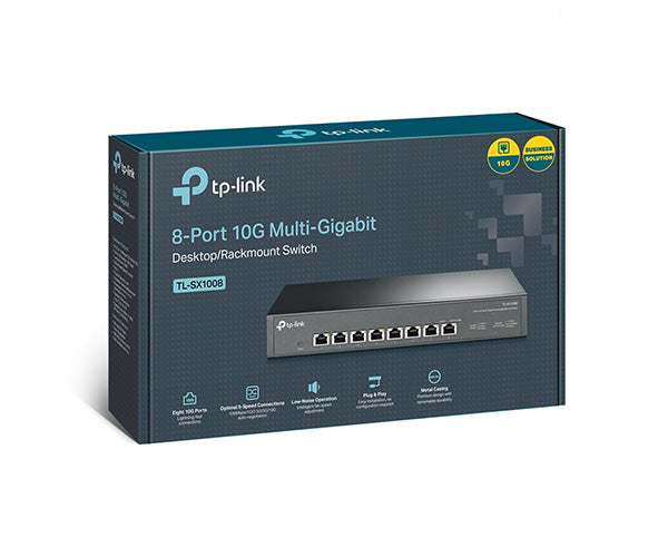8-Port 10G Desktop/Rackmount Switch
