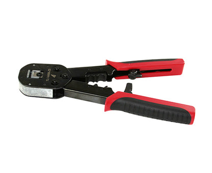 Ratchet Cable Crimp Tool for Large OD Easy Feed RJ45 Plugs - Primus Cable Hand Tools for Installation