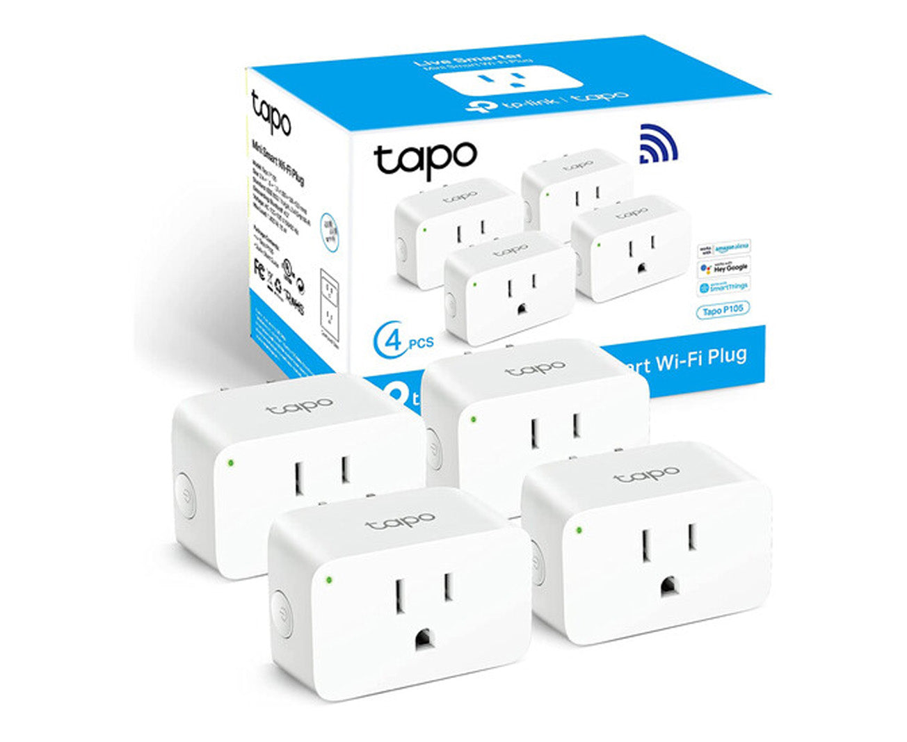 Mini Smart Wi-Fi Plug (4-Pack)
