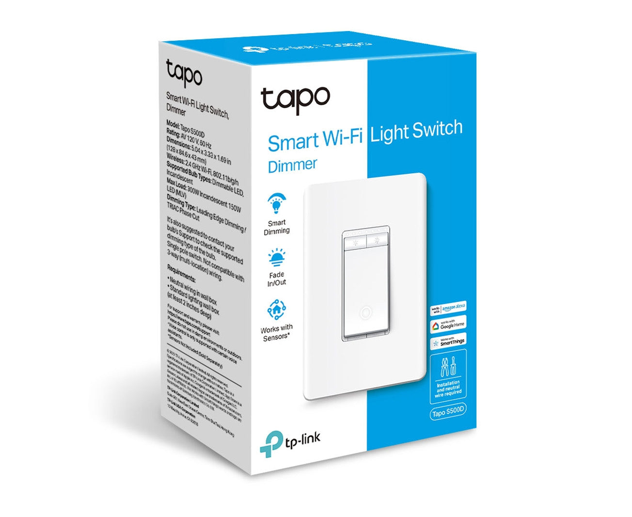 Smart Wi-Fi Light Switch, Dimmer