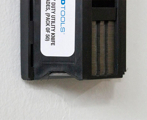 Heavy Duty Utility Knife Replacement Blades, P/50 - Dispenser at bottom of box for new blade - Primus Cable