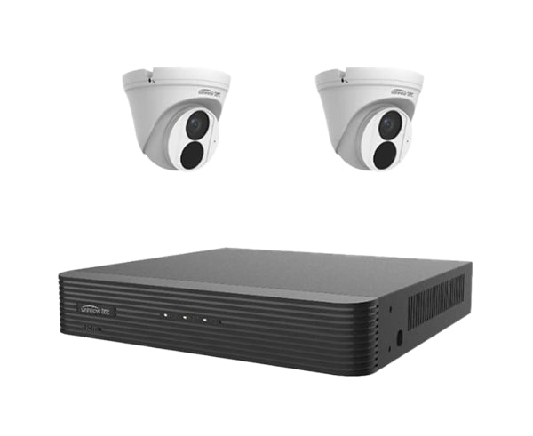 Uniview Tec - 5MP, DWDR, IR TURRET DOME / 4ch, 4 PoE, 4K Resolution, H.265 NVR, 1TB