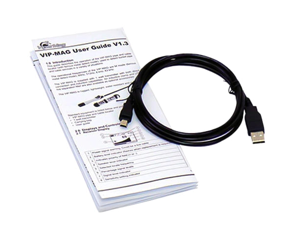 ViperMag™ Pipe and Cable Locator, Includes Receiver, Transmitter, Direct Connect Cables, Ground Rod, Batteries, Soft Side Case, and User Guide