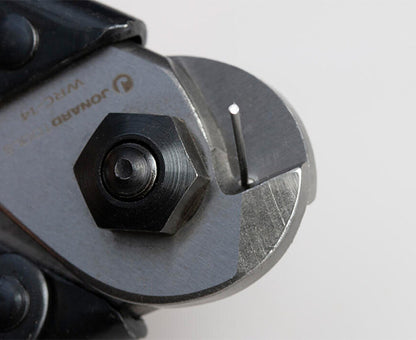 Wire Rope & Cable Cutter - In use up close trimming wire - Primus Cable