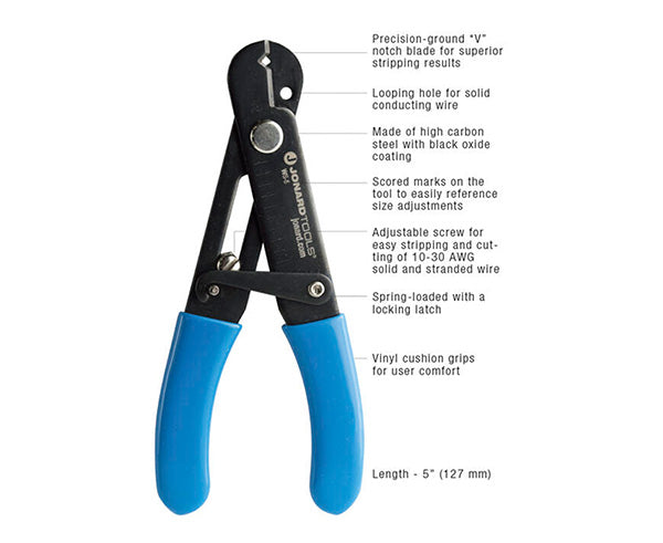 Adjustable Wire Stripper & Cutter - Specifications list - Primus Cable