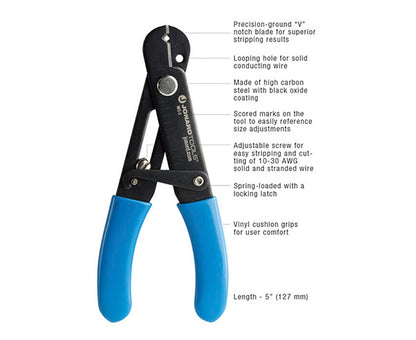 Adjustable Wire Stripper & Cutter - Specifications list - Primus Cable