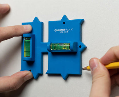 Wall Box Template & Level for Metal Boxes, 1-Gang and 2-Gang | WTL-32M