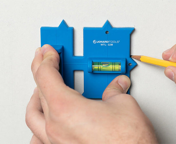 Wall Box Template & Level for Metal Boxes, 1-Gang and 2-Gang | WTL-32M