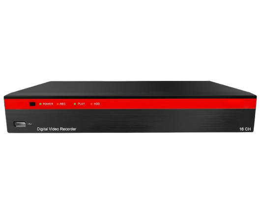 Hybrid DVR, 16ch Analog x 8ch IP, 5MP, 2 SATA Hard Drive Bay, up to 16TB