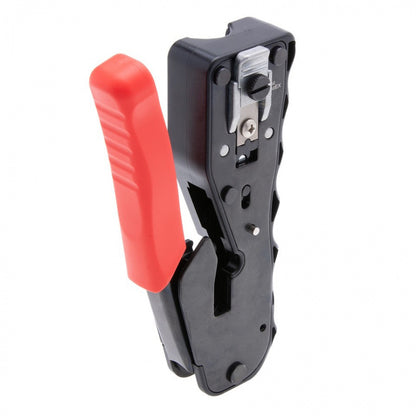 Red PTS Pro Crimp Tool - Top View - Primus Cable Tools