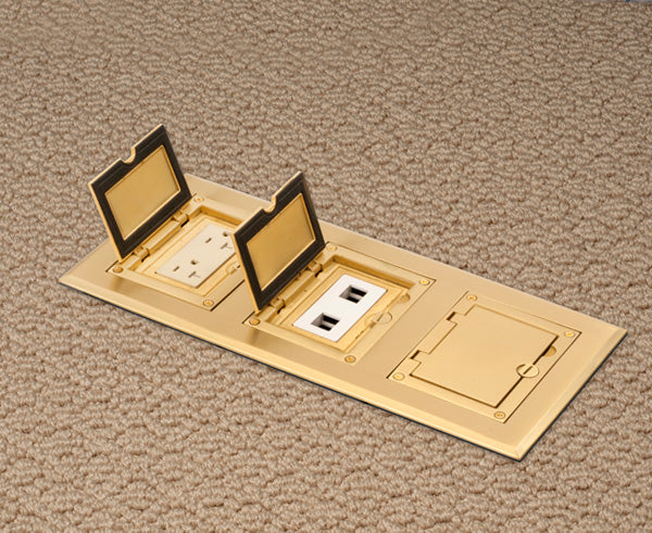 Three Gang brass Frame Kit