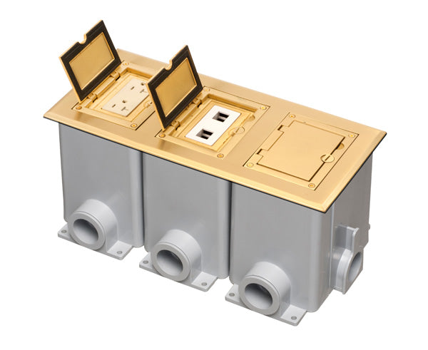 Three Gang brass Frame Kit