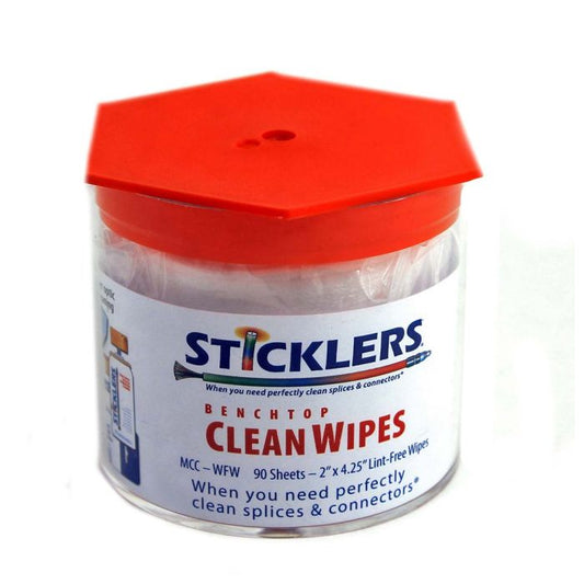Sticklers Fiber Clean Wipes, Lint Free Fabric 90 2in x 4in Sheets/Tub