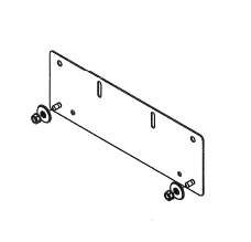 Mounting Bracket Kit for 24" Wide RN1H Enclosure Protection, Gray