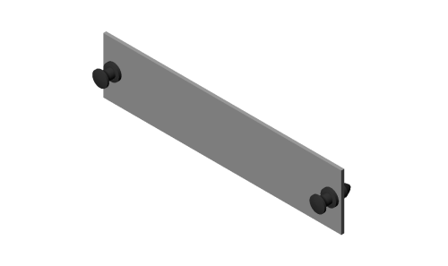 Fiber Adapter Panel, Blank, Off White