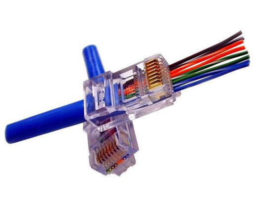 EZ-RJ45® CAT5E Connector for Round Solid and Stranded Cable