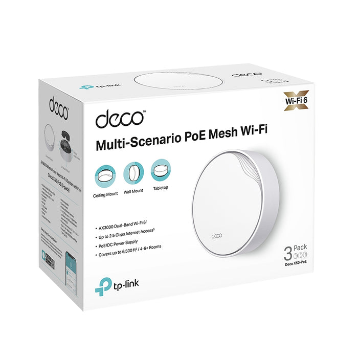 Tp-Link Deco X50 AX3000 Whole Home Mesh Wi-Fi 6 System (1-Pack
