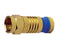 F RG6 Quad Gold Plated SealSmart Coaxial Compression Connectors