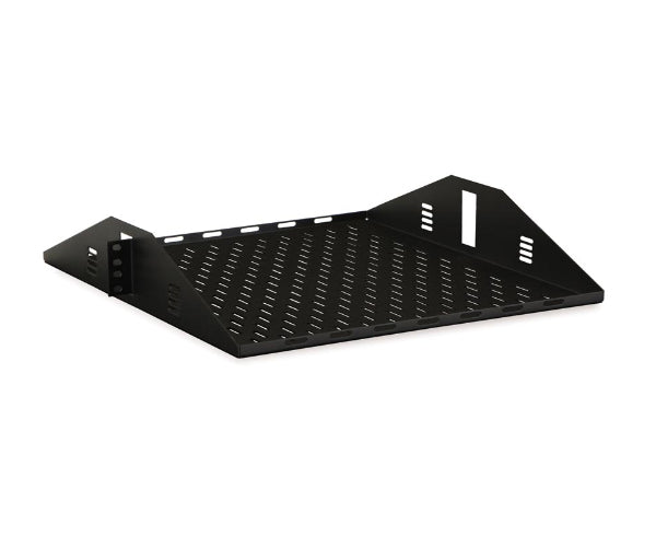Network 2U Rack, Center Mount Shelf, Vented | 1907-3-000-02