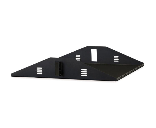 Network 2U Rack, Center Mount Shelf, Vented | 1907-3-000-02