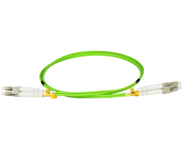 LC/UPC-LC/UPC OM5 MM Duplex OFNR Lime Green Fiber Optic – Primus Cable