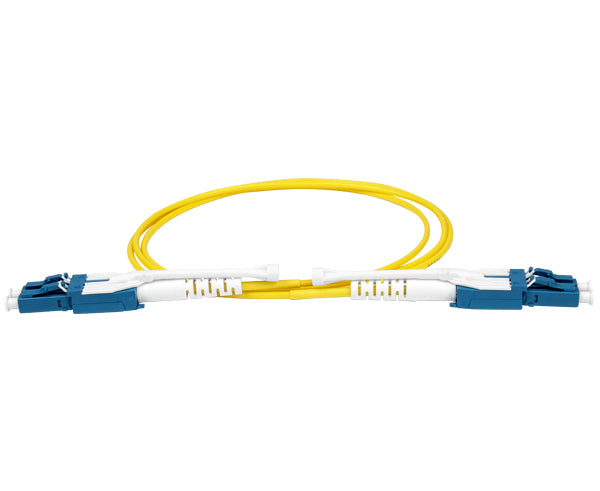 Switchable Uniboot Fiber Optic Patch Cable, Pull/Push, LC to LC, Single Mode 9/125, Duplex
