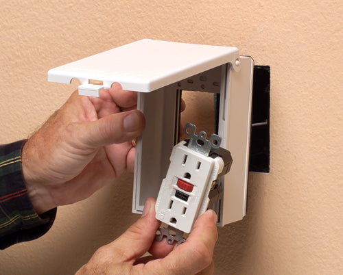 Low Profile IN-and-OUT™ Outlet Boxes | Arlington - White