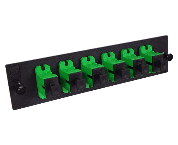 Fiber Adapter Panel, 6 SC/APC Simplex Couplers – Primus Cable